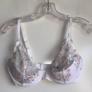 Natori Obsession Floral Embroidered Push-up Bra 34DD